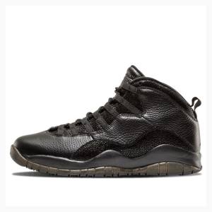 Air Jordan 10 Nike Retro OVO Tênis de Basquete Masculino Pretas | JD-458LU