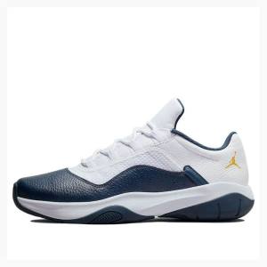 Air Jordan 11 Nike CMFT Low Michigan Armory Tênis Masculino Branco Azul Marinho | JD-490MH