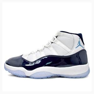 Air Jordan 11 Nike Retro Win Like 82 Tênis de Basquete Masculino Branco Azul Marinho | JD-564VU