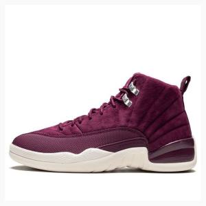 Air Jordan 12 Nike Retro Bordeaux Tênis de Basquete Masculino Rosa | JD-648LQ