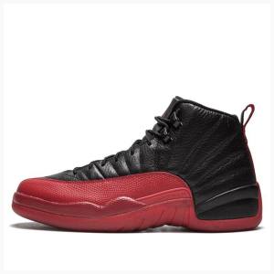 Air Jordan 12 Nike Retro Flu Game Tênis de Basquete Masculino Pretas Vermelhas | JD-230ZT