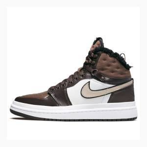 Air Jordan 1 Nike Acclimate Tênis de Basquete Feminino Marrom Branco | JD-189GZ