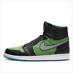 Air Jordan 1 Nike HI Zoom Air Rage Tênis de Basquete Masculino Verdes Pretas | JD-458QI