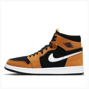 Air Jordan 1 Nike High Zoom Air CMFT Rookie Of The Year Tênis de Basquete Masculino Pretas Laranja | JD-748ZC