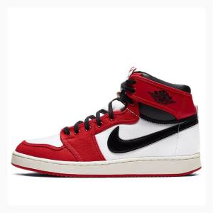 Air Jordan 1 Nike KO Chicago Chicago 2021 Edition Chicago Tênis de Basquete Masculino Pretas Branco Vermelhas | JD-321WC