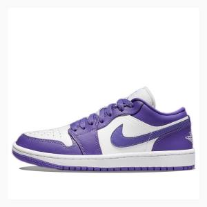 Air Jordan 1 Nike Low Psychic Tênis Feminino Roxo Branco | JD-910WS