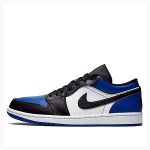 Air Jordan 1 Nike Low Royal Biqueira Tênis Masculino Pretas Azuis | JD-285GT