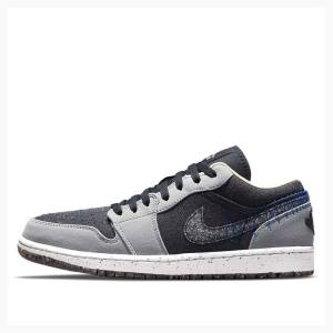 Air Jordan 1 Nike Low SE Crater Tênis Masculino Cinzentas Pretas | JD-408YM