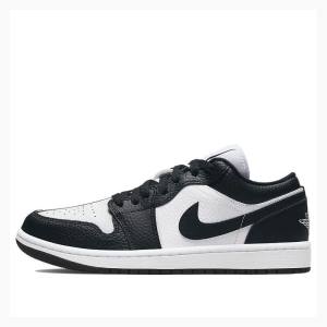 Air Jordan 1 Nike Low SE Homage Tênis Feminino Branco Pretas | JD-805BN