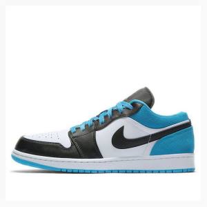 Air Jordan 1 Nike Low SE Laser Tênis Masculino Pretas Azuis | JD-918RX