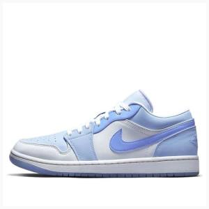 Air Jordan 1 Nike Low SE Mighty Swooshers Tênis Masculino Azuis Pretas | JD-203JC