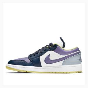 Air Jordan 1 Nike Low SE Mismatched - Purple Magenta Tênis Feminino Multicoloridas | JD-647HU