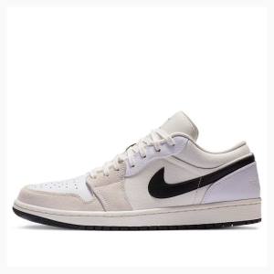 Air Jordan 1 Nike Low Sail Tênis Masculino Branco Bege Pretas | JD-964OF