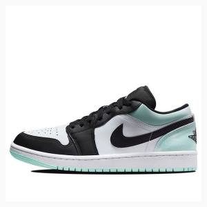 Air Jordan 1 Nike Low Tie-Dye Tênis Masculino Branco Pretas Verdes | JD-826LQ