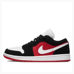 Air Jordan 1 Nike Low Tênis Feminino Pretas Vermelhas Branco | JD-907LY