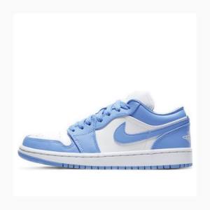 Air Jordan 1 Nike Low UNC UNC Tênis Feminino Azuis | JD-715DU