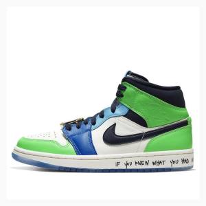 Air Jordan 1 Nike Medio Melody Eshani - Fearless Tênis de Basquete Feminino Multicoloridas | JD-432NI