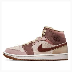 Air Jordan 1 Nike Medio SE Dark Pony Tênis de Basquete Feminino Marrom | JD-190ZQ