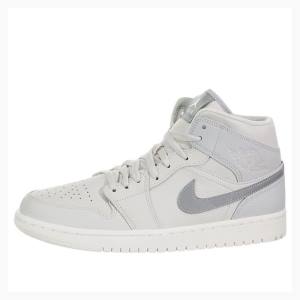 Air Jordan 1 Nike Medio SE Light Bone Tênis de Basquete Masculino Prateadas | JD-135GE