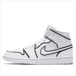 Air Jordan 1 Nike Medio SE Tênis de Basquete Feminino Branco | JD-834OH