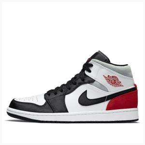 Air Jordan 1 Nike Medio SE Union Biqueira Tênis de Basquete Masculino Vermelhas Pretas | JD-317AK