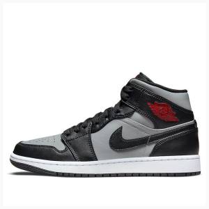 Air Jordan 1 Nike Medio Shadow Tênis de Basquete Masculino Cinzentas Pretas | JD-863ZO