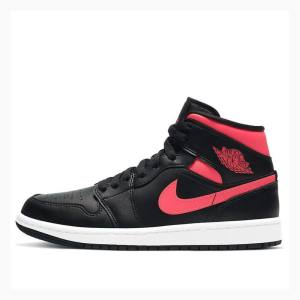 Air Jordan 1 Nike Medio Siren Tênis de Basquete Feminino Pretas Vermelhas | JD-275JE