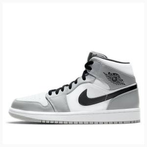 Air Jordan 1 Nike Medio Smoke Tênis de Basquete Masculino Cinzentas Pretas | JD-065RB