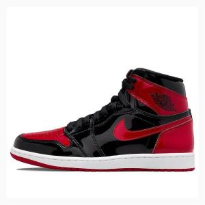 Air Jordan 1 Nike Retro High OG Bred Envernizados Tênis de Basquete Masculino Vermelhas Pretas | JD-250UV