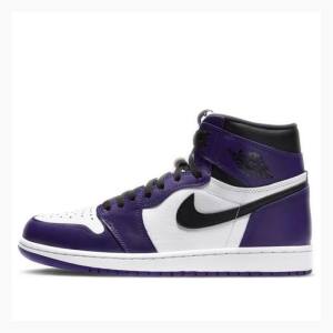 Air Jordan 1 Nike Retro High OG Court Tênis de Basquete Masculino Roxo | JD-314PZ