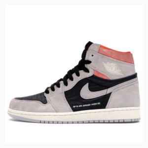 Air Jordan 1 Nike Retro High OG Crimson Tênis de Basquete Masculino Cinzentas Pretas | JD-806MD