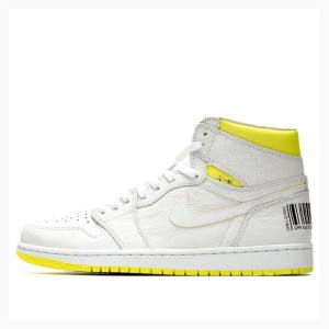 Air Jordan 1 Nike Retro High OG First Class Flight Tênis de Basquete Masculino Branco Amarelas | JD-942DI