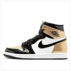 Air Jordan 1 Nike Retro High OG NRG Tênis de Basquete Masculino Pretas Douradas | JD-971YC