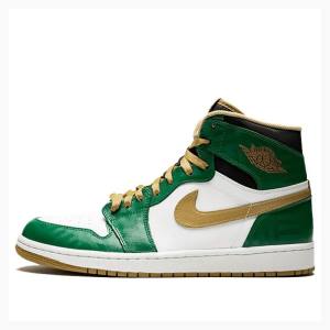 Air Jordan 1 Nike Retro High OG SVSM Tênis de Basquete Masculino Verdes Douradas | JD-509YX