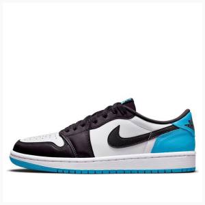 Air Jordan 1 Nike Retro Low OG UNC Tênis Masculino Pretas Branco Azuis | JD-256MF