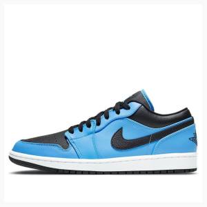 Air Jordan 1 Nike Retro Low University Tênis Masculino Azuis Pretas | JD-702TS