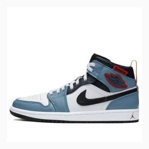 Air Jordan 1 Nike X Facetasm Medio Fearless Tênis de Basquete Masculino Azuis Pretas | JD-573UJ