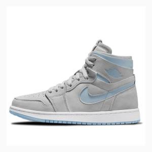 Air Jordan 1 Nike Zoom CMFT Tênis de Basquete Feminino Cinzentas | JD-295PN