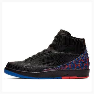 Air Jordan 2 Nike Retro BHM History Month Tênis de Basquete Masculino Pretas Vermelhas | JD-813VP