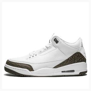 Air Jordan 3 Nike Retro Mocha Tênis de Basquete Masculino Branco Marrom | JD-258YC