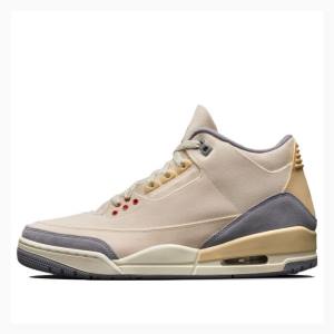 Air Jordan 3 Nike Retro Muslin Tênis de Basquete Masculino Bege | JD-071NA