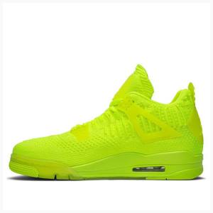 Air Jordan 4 Nike Flyknit Volt Tênis de Basquete Masculino Verdes | JD-340YT