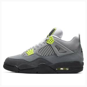 Air Jordan 4 Nike Retro SE 'Neon 95' Neon Tênis de Basquete Masculino Cinzentas Verdes | JD-509ER