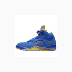 Air Jordan 5 Nike JSP Laney Tênis de Basquete Masculino Azuis | JD-703KF