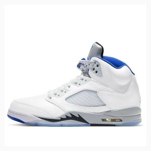 Air Jordan 5 Nike Retro Stealth 2.0 Tênis de Basquete Masculino Branco Azuis | JD-912WC