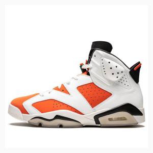 Air Jordan 6 Nike Retro Like Mike - Gatorade Tênis de Basquete Masculino Branco Laranja | JD-315MP