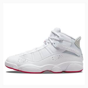 Air Jordan 6 Nike Rings Tênis de Basquete Masculino Branco | JD-960BD