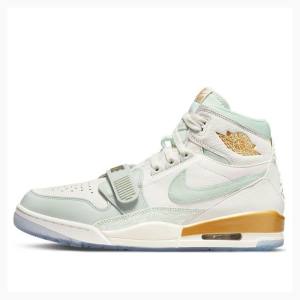 Air Jordan Nike Legacy 312 CNY Tênis de Basquete Masculino Branco Verdes Douradas | JD-305SV