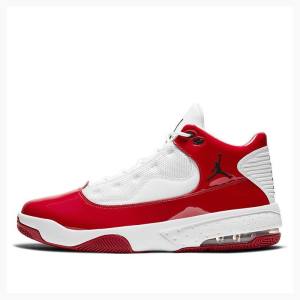 Air Jordan Nike Max Aura 2 Tênis de Basquete Masculino Branco Vermelhas | JD-301YM