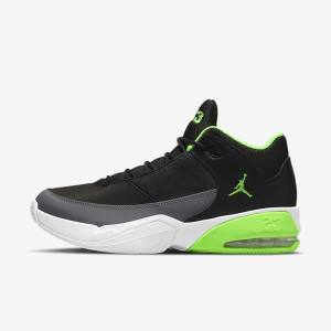 Air Jordan Nike Max Aura 3 Tênis de Basquete Masculino Pretas Cinzentas Branco Verdes | NK739NMI